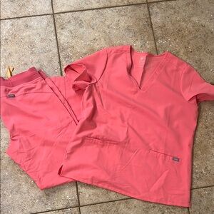Women's Pink Scrub Top